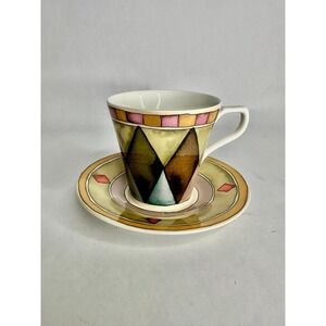 Sasaki Palazo  By Paula Zanger Cup & Saucer  Set Porcelain Multiple Available